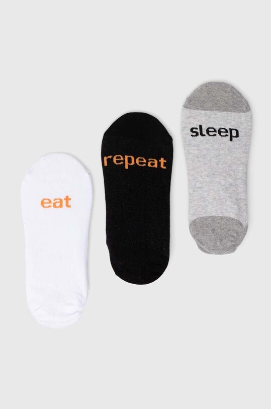 Skarpetki bawełniane męskie (3-pack) kolor multicolor RS24.LGMB04 multicolor RS24