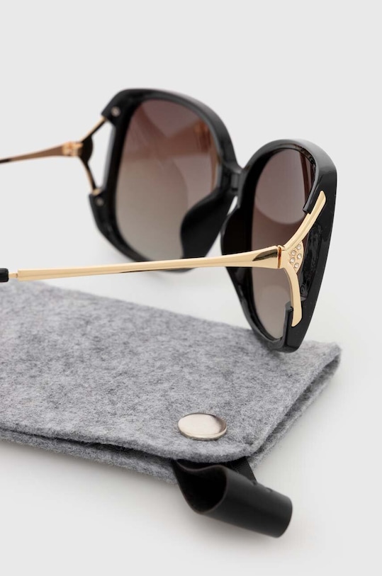 Slnečné okuliare dámske čierna farba čierna RS24.OKD603