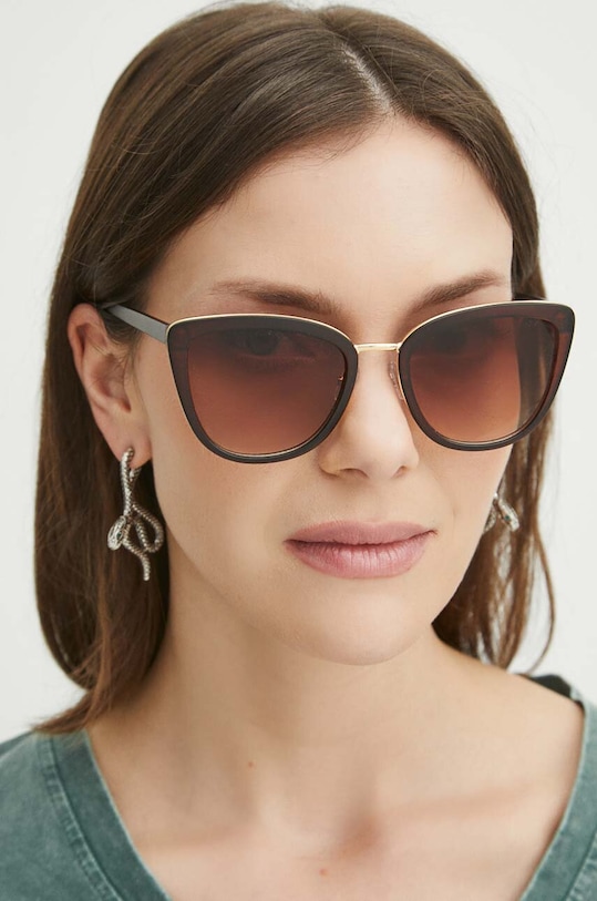 Sluneční brýle dámské hnědá barva ne hnědá RS24.OKD801