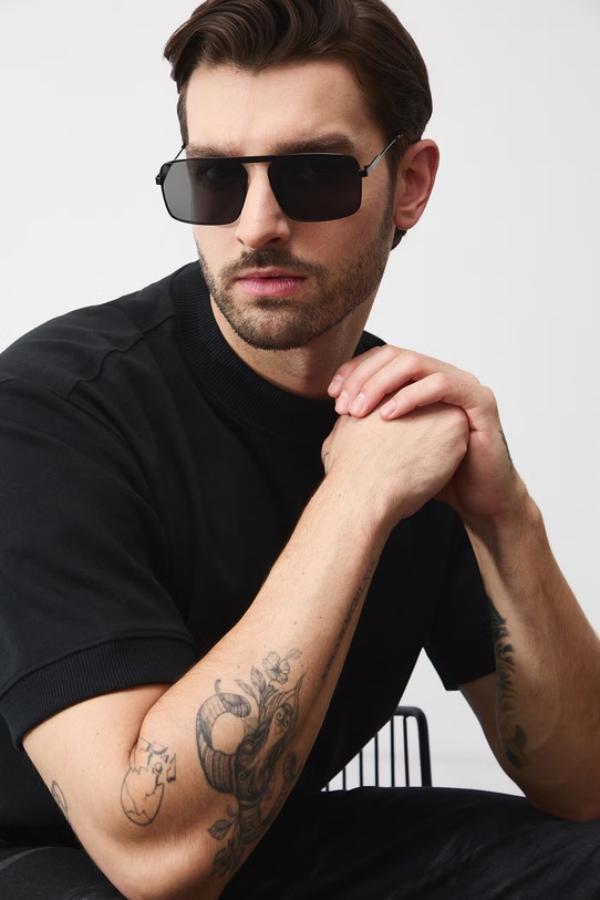 Sluneční brýle pánské s polarizací černá barva ano černá RS24.OKM301