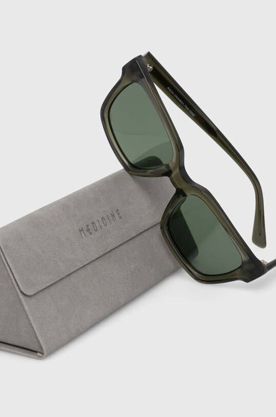 Akcesoria Okulary przeciwsłoneczne męskie z acetatu z polaryzacją kolor zielony RS24.OKM801 zielony