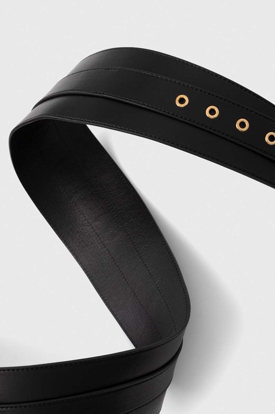 Pasek damski ze skóry ekologicznej kolor czarny RS24.PAD502 czarny RS24