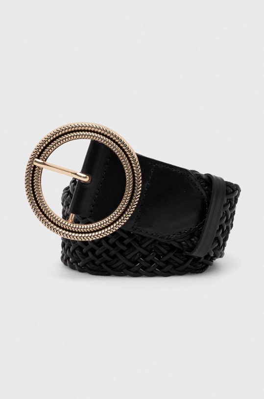 Pasek damski z ozdobną klamrą kolor czarny czarny RS24.PAD603