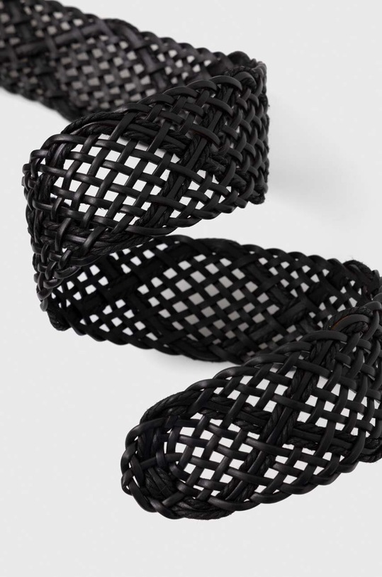 Pasek damski z ozdobną klamrą kolor czarny RS24.PAD603 czarny RS24