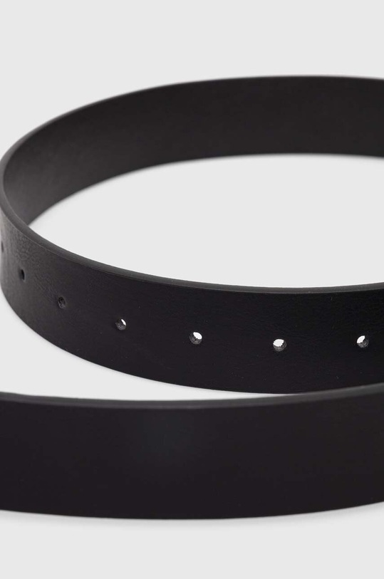 Pasek męski ze skóry ekologicznej kolor czarny RS24.PAM302 czarny RS24