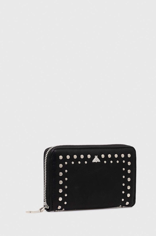 Portfel damski ze skóry ekologicznej kolor czarny RS24.PFD206 czarny RS24