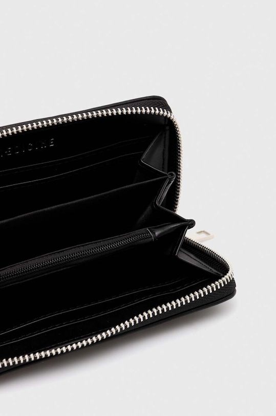 Portfel damski ze skóry ekologicznej kolor czarny czarny RS24.PFD206