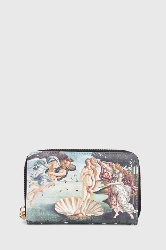 Portfel damski ze skóry ekologicznej z kolekcji Eviva L'arte kolor multicolor wzorzyste multicolor RS24.PFD254