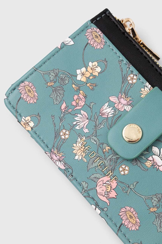 Portfel damski ze skóry ekologicznej w kwiaty kolor multicolor RS24.PFD301 multicolor RS24