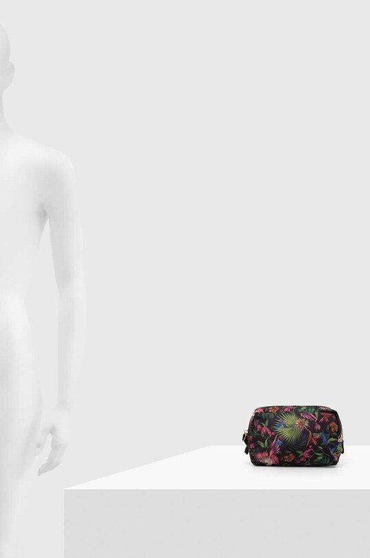 Kosmetyczka travel damska wzorzysta kolor czarny RS24.PFD701