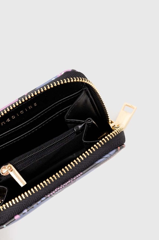 Akcesoria Portfel damski ze skóry ekologicznej wzorzysty kolor multicolor RS24.PFDB02 multicolor