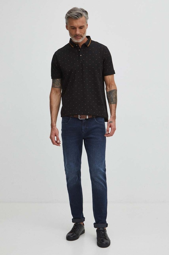 Medicine polo bawełniane RS24.POM051 czarny RS24