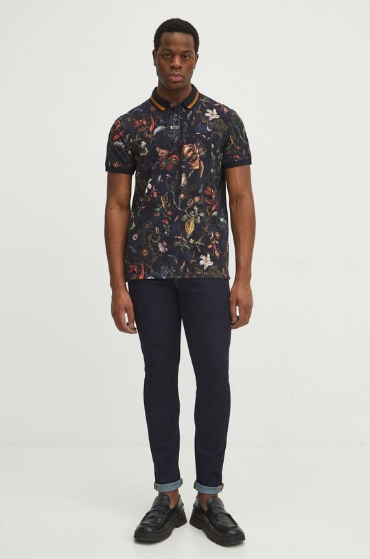 Medicine polo bawełniane RS24.POM303 czarny RS24