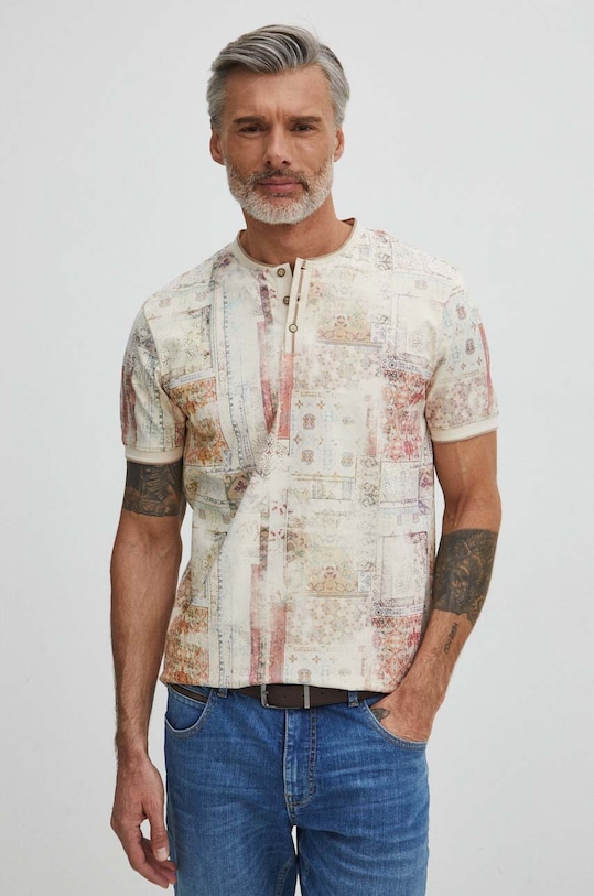 Medicine pamut póló bézs RS24.POM500