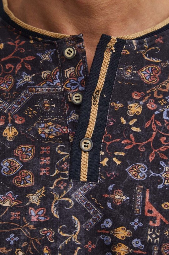 Bavlněné polo tričko pánské černá barva RS24.POM500 černá