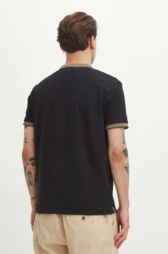 Îmbrăcăminte Medicine polo de bumbac RS24.POMB02 negru