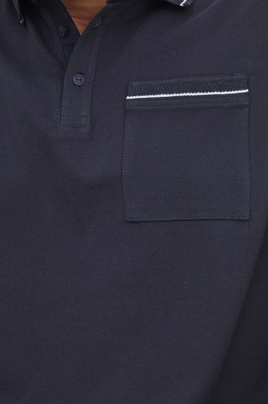 Bavlnené polo tričko pánske tmavomodrá farba RS24.POMB03 tmavomodrá