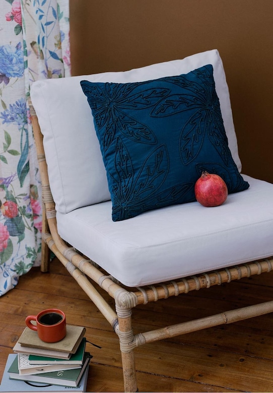 Dekorativní povlak na polštář s ozdobnou aplikací 45 x 45 cm zelená barva tyrkysová RS24.PSU500