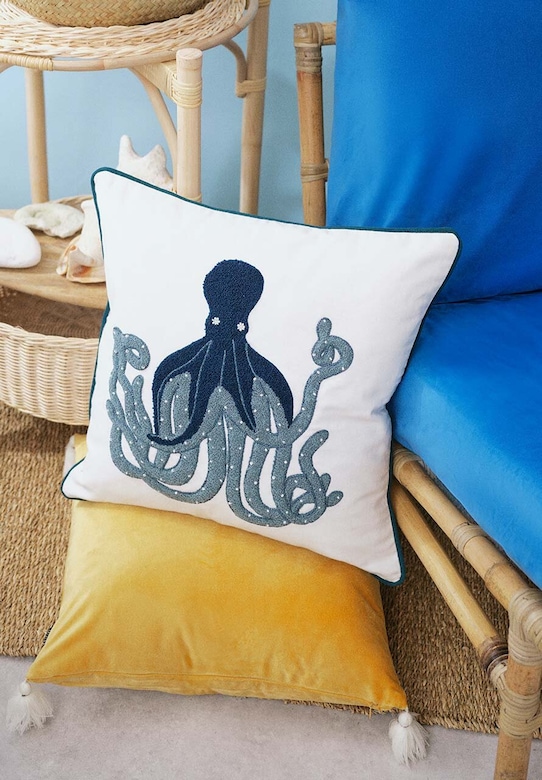 Medicine poszewka dekoracyjna na poduszkę niebieski RS24.PSU701