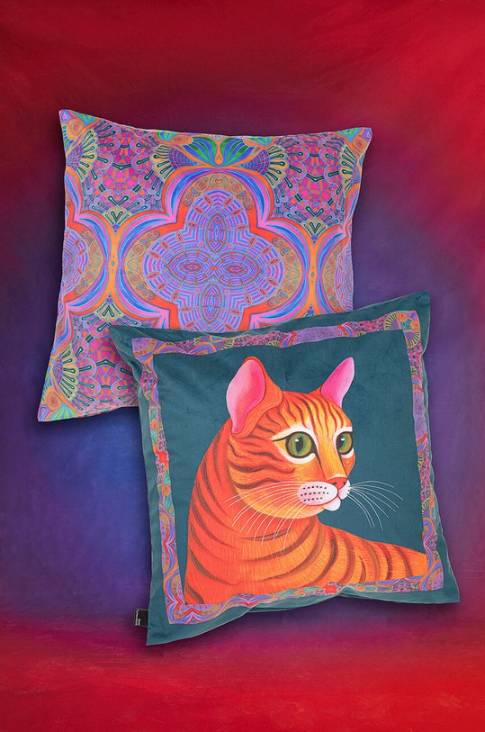 Sypialnia Poszewka dekoracyjna na poduszkę 50 x 50 cm z kolekcji Jane Tattersfield x Medicine kolor multicolor RS24.PSU802 multicolor