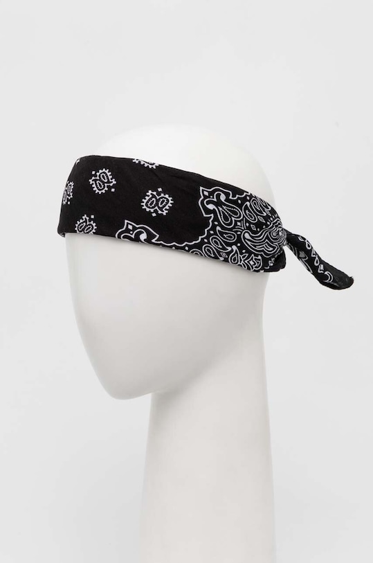 Bandana bawełniana damska wzorzysta kolor czarny RS24.SAD060 czarny RS24