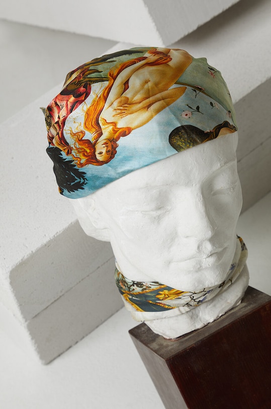 Chusta jedwabna damska z kolekcji Eviva L'arte kolor multicolor jedwab multicolor RS24.SAD250