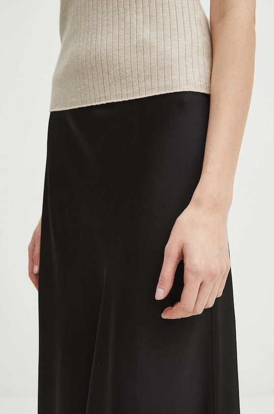 Sukně dámská maxi černá barva černá RS24.SDD201
