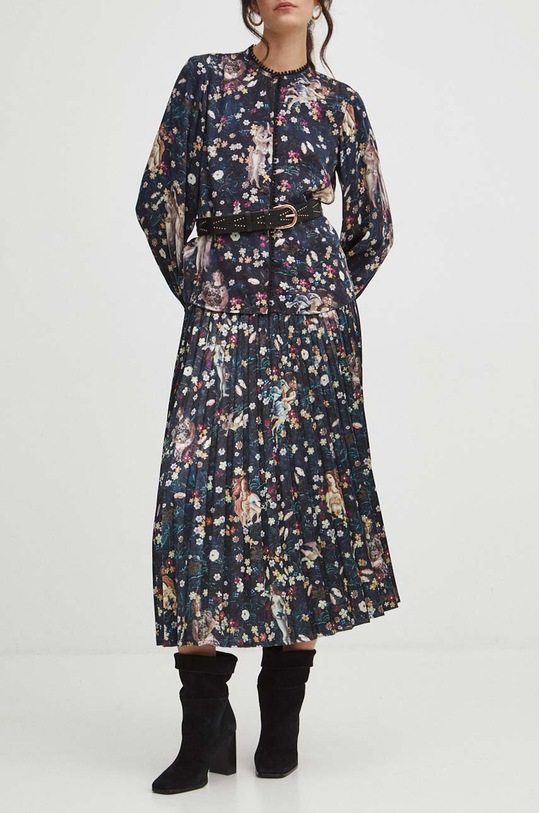 Spódnica damska maxi z kolekcji Eviva L'arte kolor czarny RS24.SDD251 czarny RS24