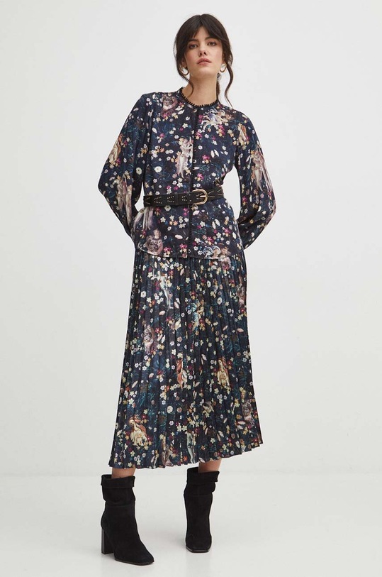 Odzież Spódnica damska maxi z kolekcji Eviva L'arte kolor czarny RS24.SDD251 czarny