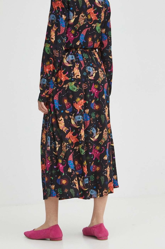 Odzież Spódnica damska maxi z kolekcji Dzień Kota kolor czarny RS24.SDD350 czarny