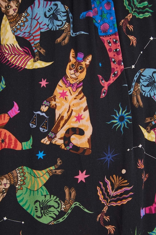 Spódnica damska maxi z kolekcji Dzień Kota kolor czarny RS24.SDD350 czarny