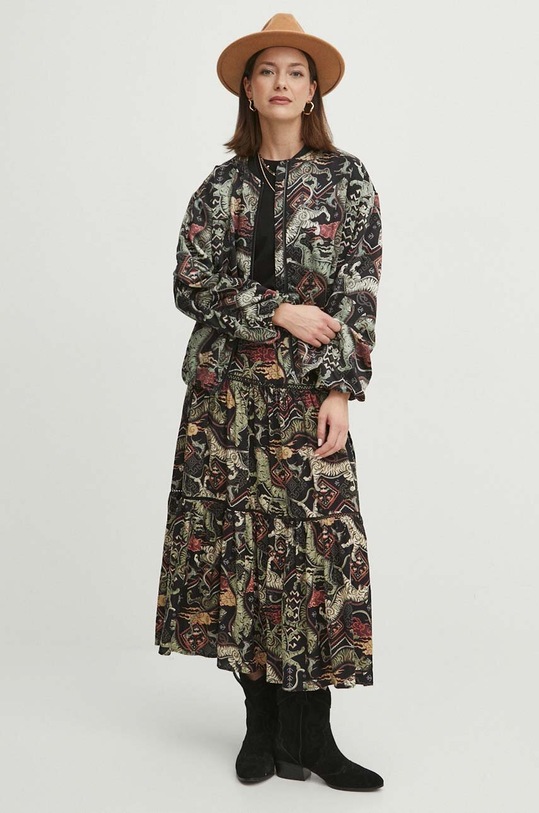 Sukňa dámska čierna farba RS24.SDD600 čierna RS24