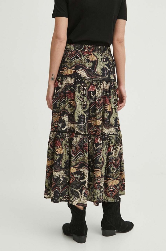 Oblečenie Sukňa dámska čierna farba RS24.SDD600 čierna