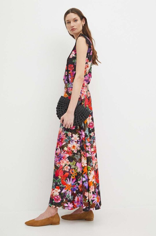 Spódnica damska maxi w kwiaty kolor multicolor multicolor RS24.SDD900