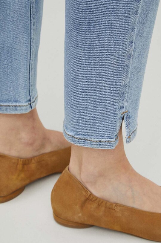 Jeansy damskie slim kolor niebieski RS24.SJD501 niebieski