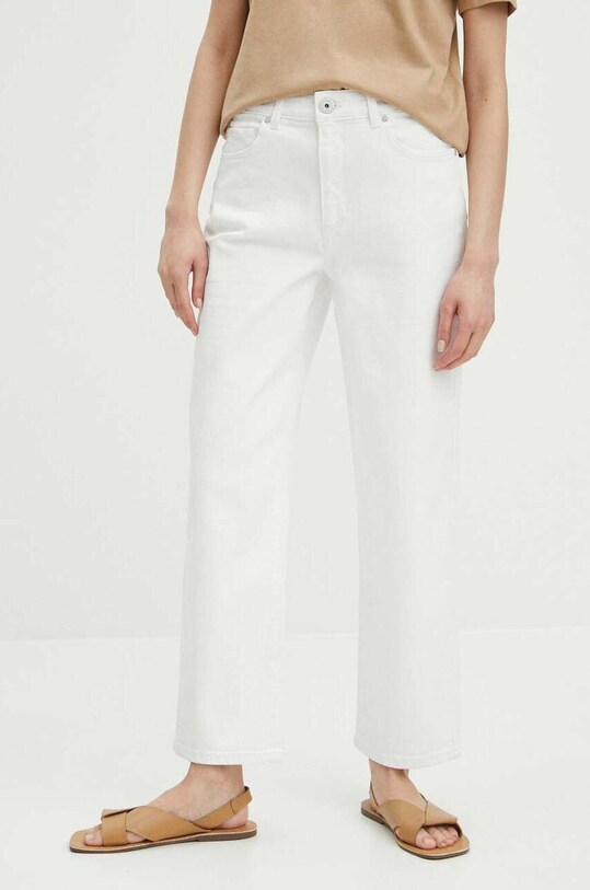 Jeansy damskie straight gładkie kolor biały RS24.SJD603 biały RS24