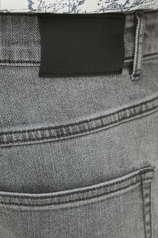 Jeansy męskie tapered z efektem sprania kolor szary szary RS24.SJM805