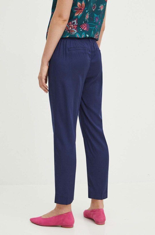Oblečení Kalhoty dámské tmavomodrá barva RS24.SPD090 námořnická modř