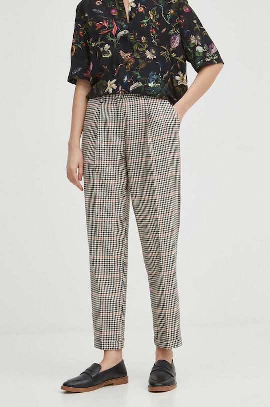 Spodnie damskie chino kolor multicolor z elastanem multicolor RS24.SPD301