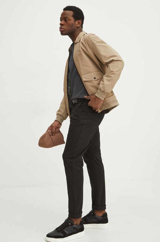 Oblečenie Nohavice pánske chino čierna farba RS24.SPM033 čierna