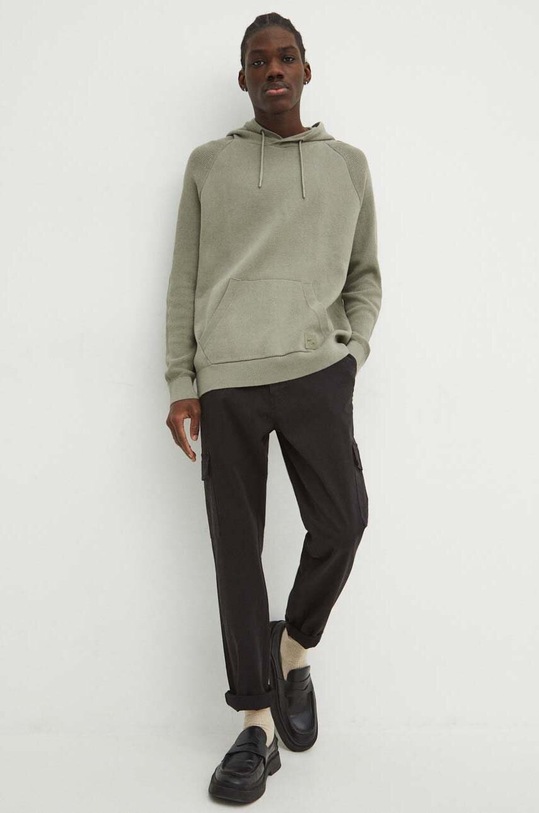 Nohavice pánske s vreckami cargo čierna farba čierna RS24.SPM202