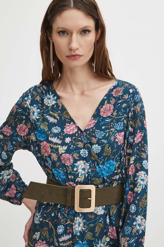 Šaty tmavomodrá barva námořnická modř RS24.SUD011