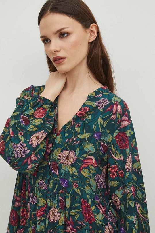 Sukienka damska mini wzorzysta kolor multicolor multicolor RS24.SUD033