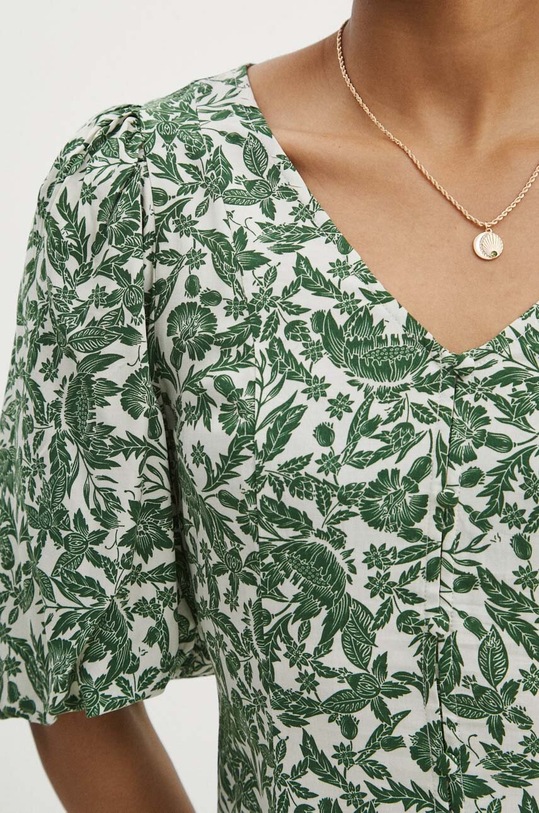 Sukienka damska mini wzorzysta kolor kremowy RS24.SUD072 kremowy