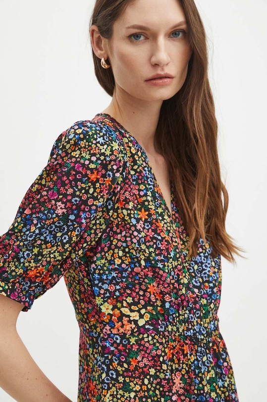 Sukienka damska maxi wzorzysta kolor multicolor RS24.SUD092 multicolor RS24