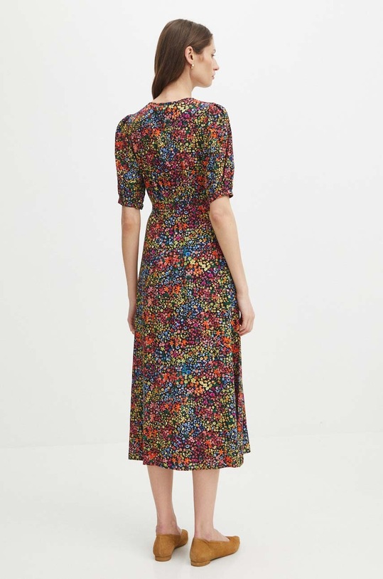 Odzież Sukienka damska maxi wzorzysta kolor multicolor RS24.SUD092 multicolor