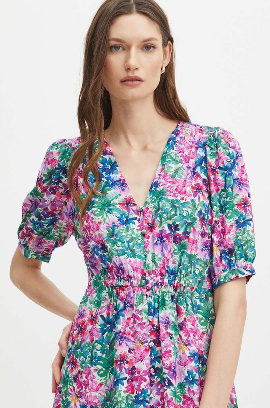 Sukienka damska maxi wzorzysta kolor multicolor RS24.SUD092 multicolor RS24