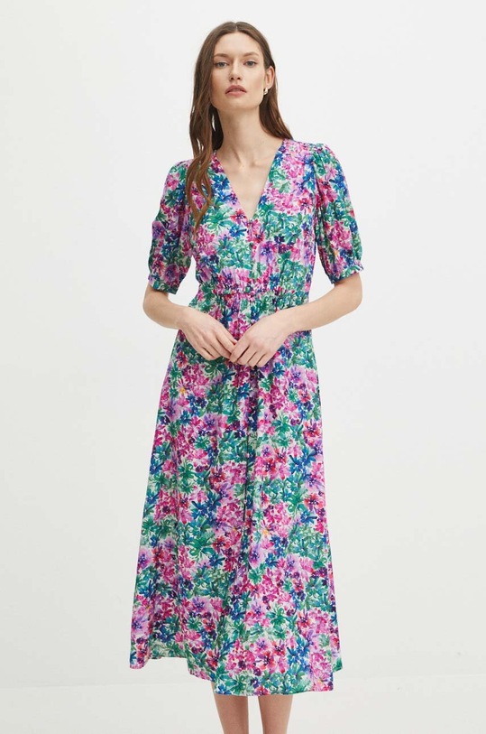 Sukienka damska maxi wzorzysta kolor multicolor RS24.SUD092 multicolor