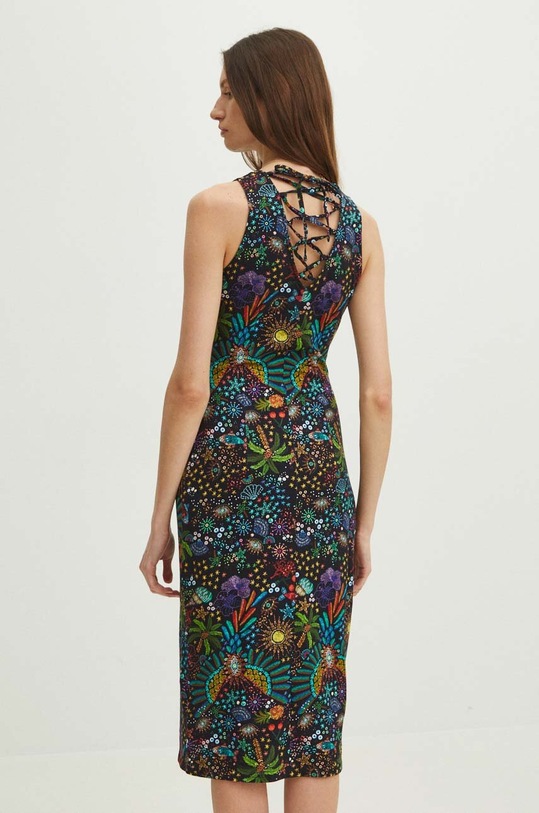 Oblečenie Bavlnené šaty dámske čierna farba RS24.SUD095 čierna