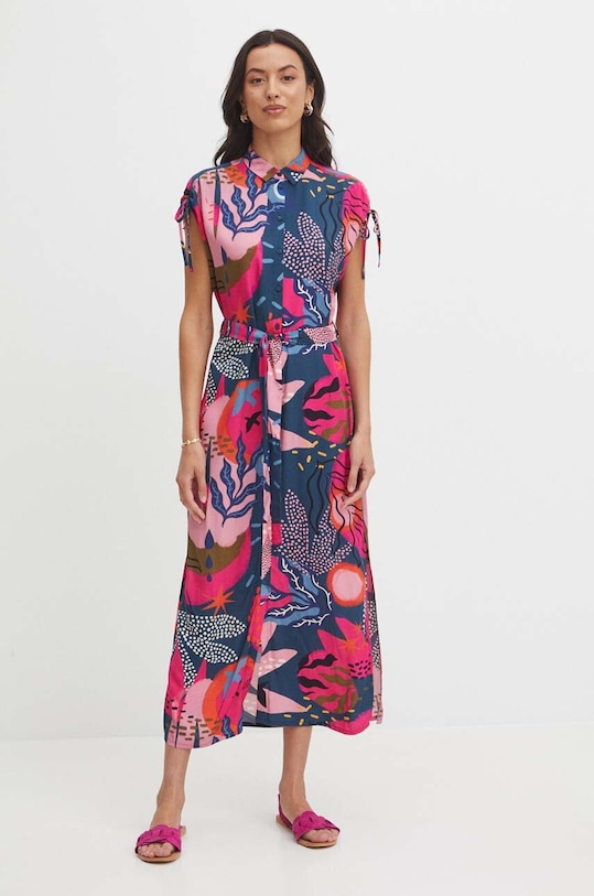 Sukienka maxi wzorzysta kolor multicolor casual multicolor RS24.SUD0B2